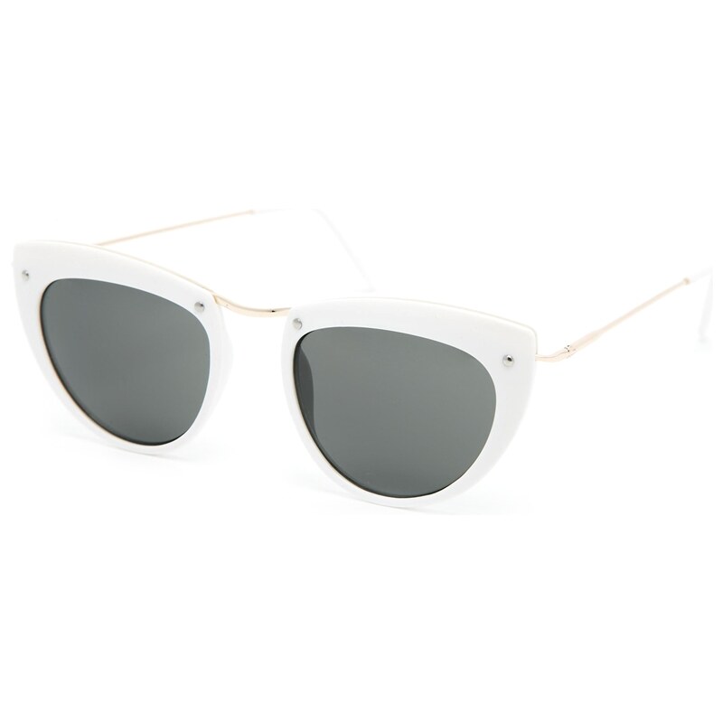 Spitfire Helix Cateye Sunglasses - White