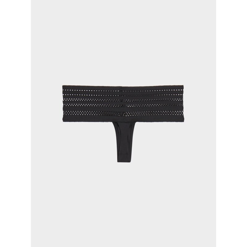 Dámská tanga Cotton Wide thong DK5025 - DKNY