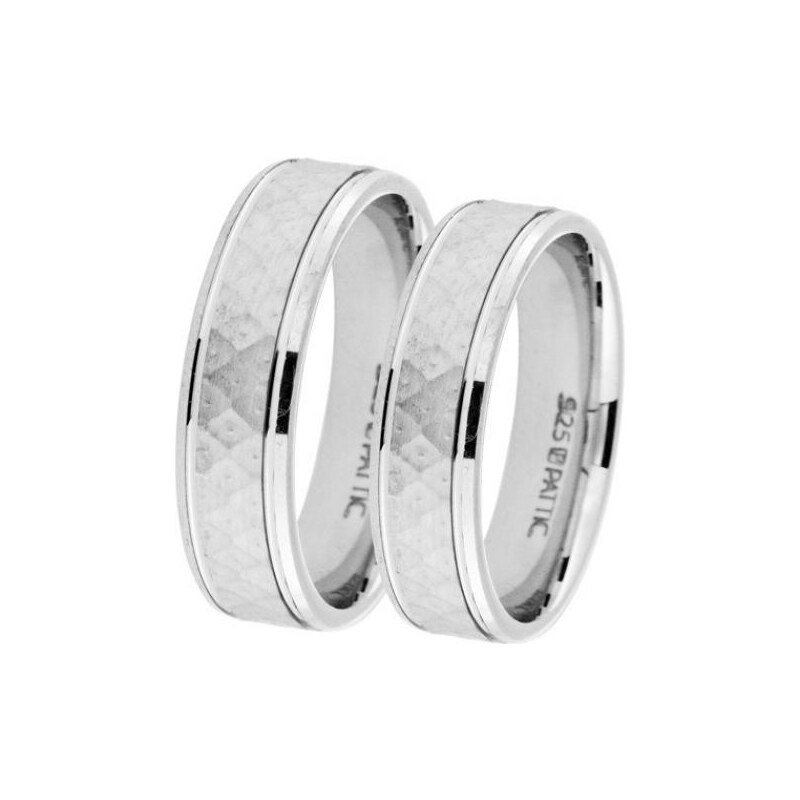 Stříbrný snubní prsten MG AF0123