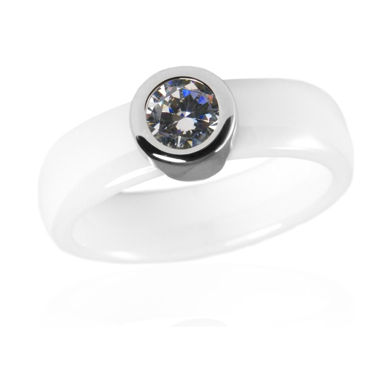 Dámský keramický prsten se zirkonem Viktorie S52120