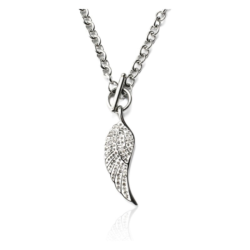 BM Jewellery Dámský náhrdelník z chirurgické oceli křídlo S119110