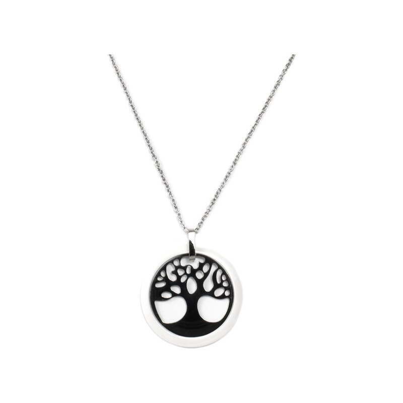 BM Jewellery Dámský náhrdelník z chirurgické oceli strom života S121090