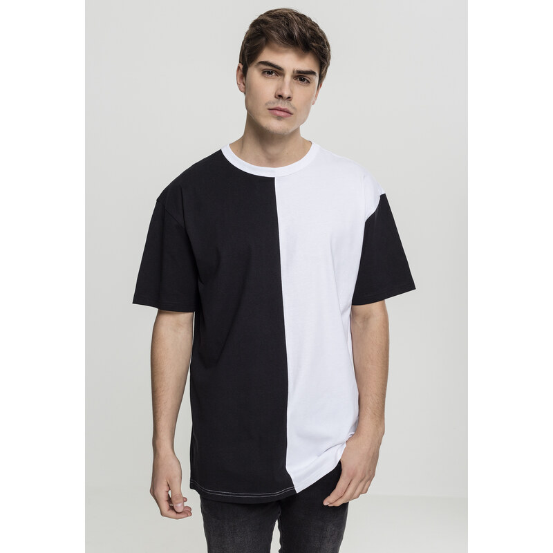 UC Men Oversize tričko Harlekýn blk/wht