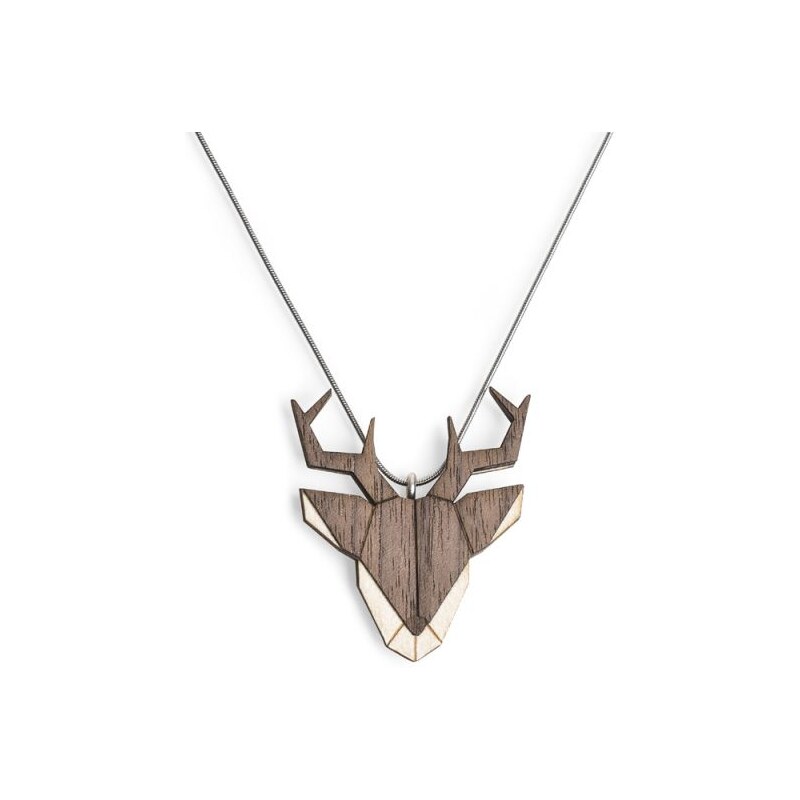 Dřevěný přívěsek BeWooden Deer Pendant na krk