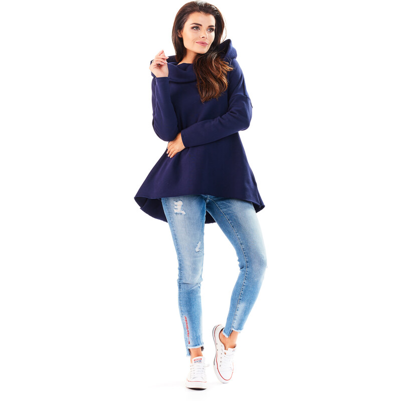 Awama Womans Sweatshirt A200 Navy Blue