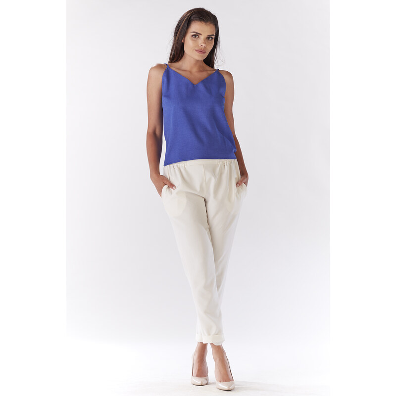 Awama Womans Blouse A190 Blue