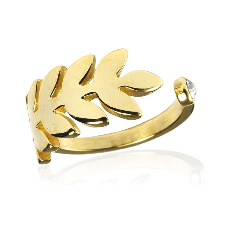 Dámský prsten gold z chirurgické oceli S281080