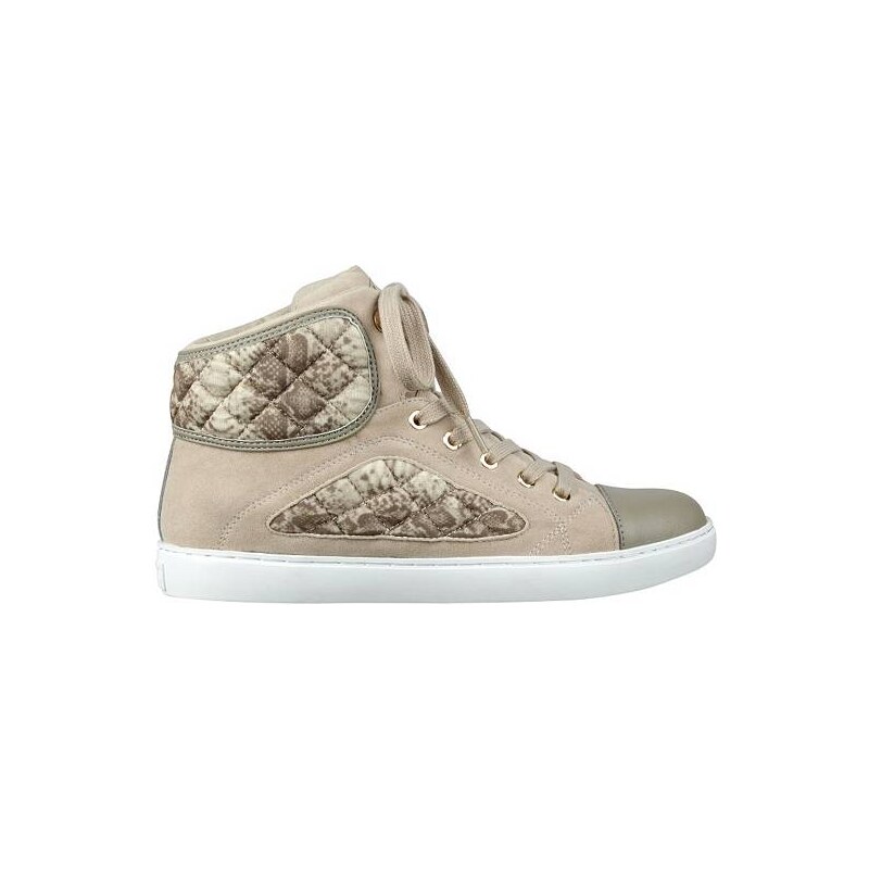 GUESS tenisky Revera Quilted High- Top Sneakers hnědé