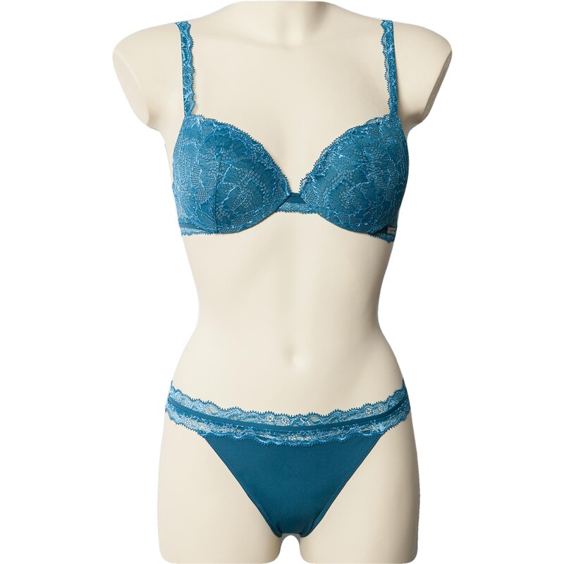Kalhotky F3690E- petrolejová - Calvin Klein 41881598