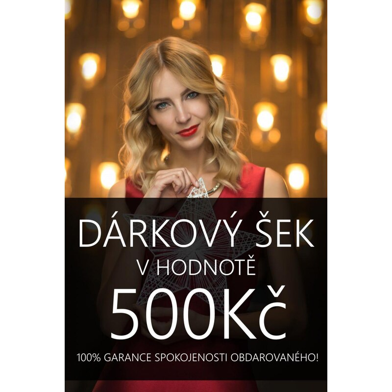 Dárkový šek na nákup zboží v hodnotě 500 Kč