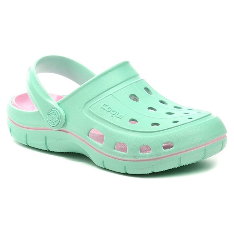 Coqui 6353 Jumper Lt.Mint dívčí nazouváky