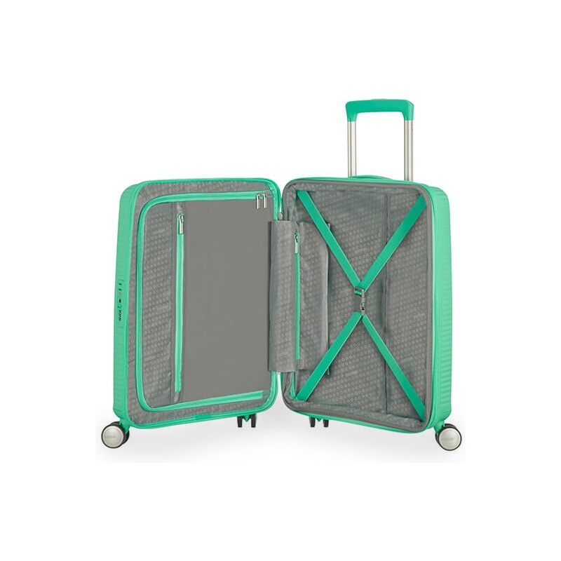 American Tourister Kabinový cestovní kufr Soundbox EXP 35,5/41 l tmavě modrá