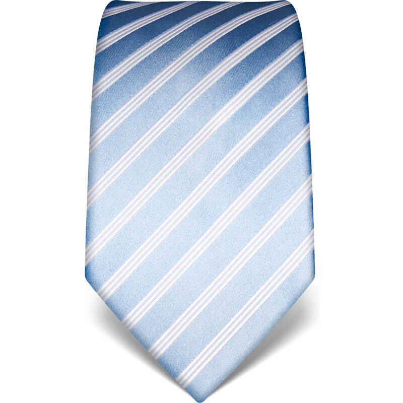 Světle modrá kravata Vincenzo Boretti 21931 - s proužky