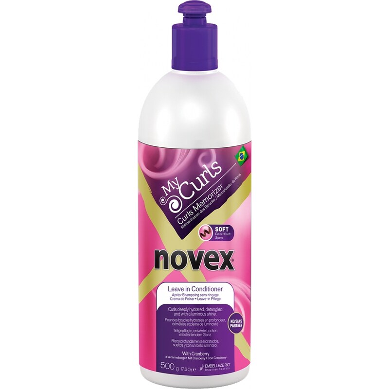 Novex My Curls Leave in Conditioner Soft 500 g - bezoplachový kondicioner pro delší vlnité vlasy