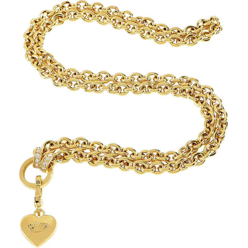 Juicy Couture Gold Chunky Link Charm Catcher Necklace