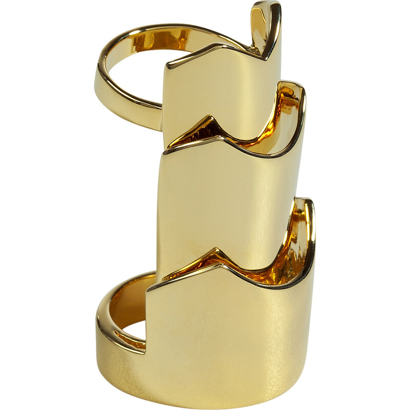 Eddie Borgo Gold Hinged Plate Ring