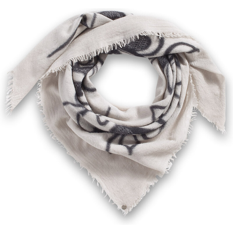 Esprit wool scarf with flowers