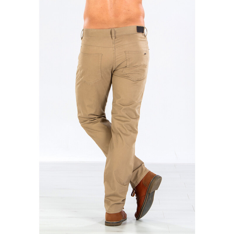 GEAR CHINOS JSM248 strečové slim fit - béžové