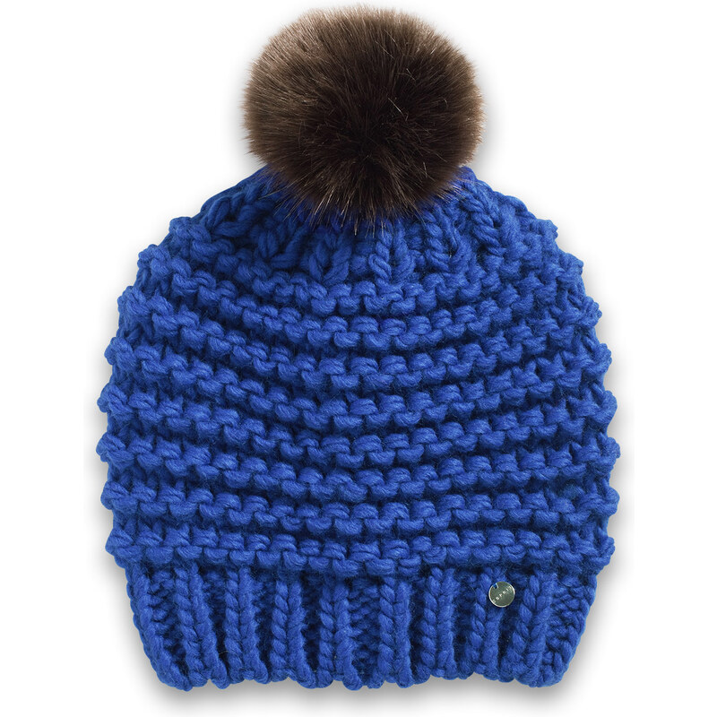 Esprit chunky knit hat with faux fur bobble