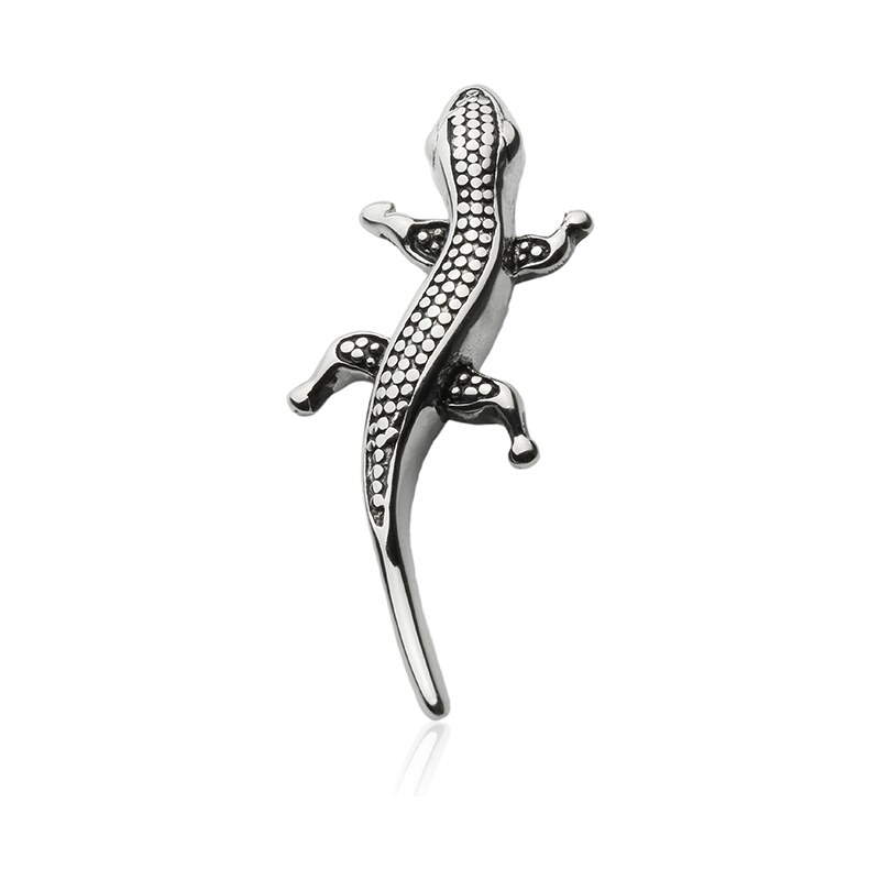BM Jewellery Přívěsek ještěrka z chirurgické oceli S307070