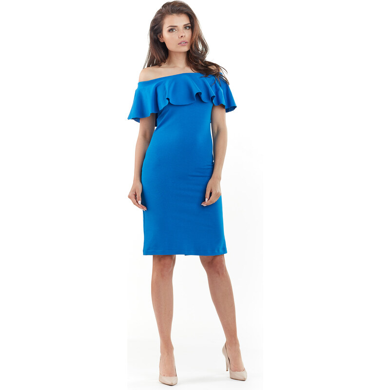 Awama Womans Dress A221 Blue