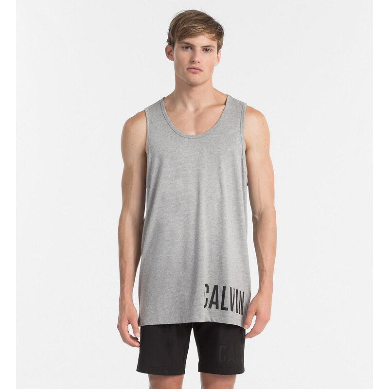 Pánské tílko KM0KM00758 - BEH černá - Calvin Klein 68612309