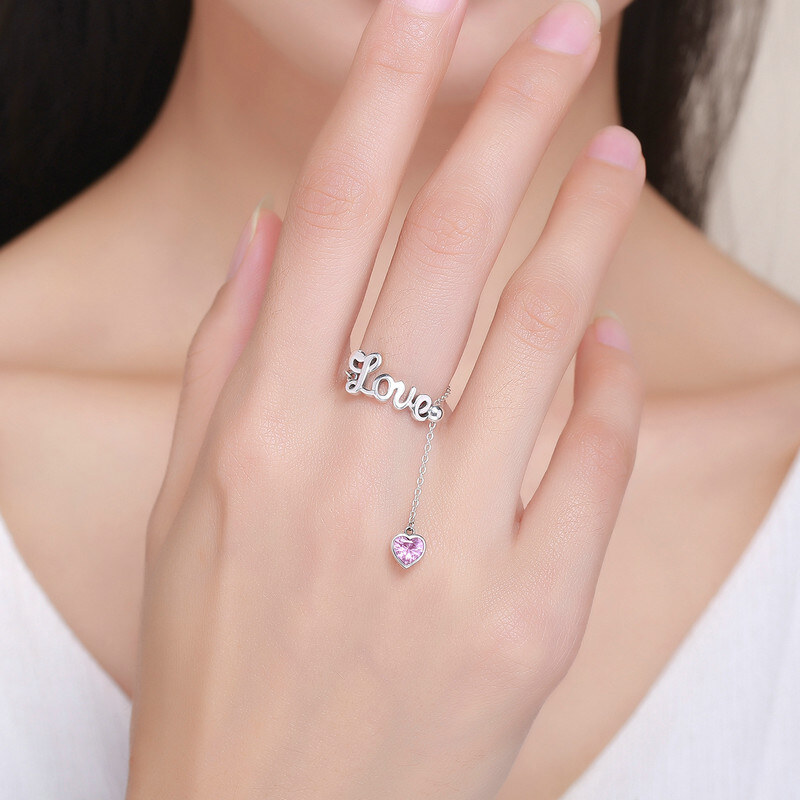 Royal Fashion prsten Láska na řetízku SCR246