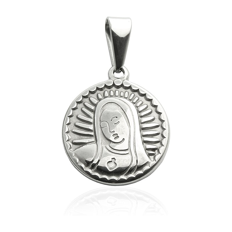 BM Jewellery Přívěsek MADONKA z chirurgické oceli S328030