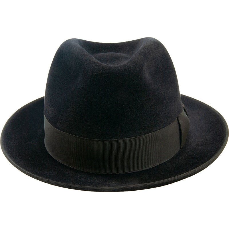 Tonak Luxusní plstěný klobouk černá (Q9030) 61 100048CI