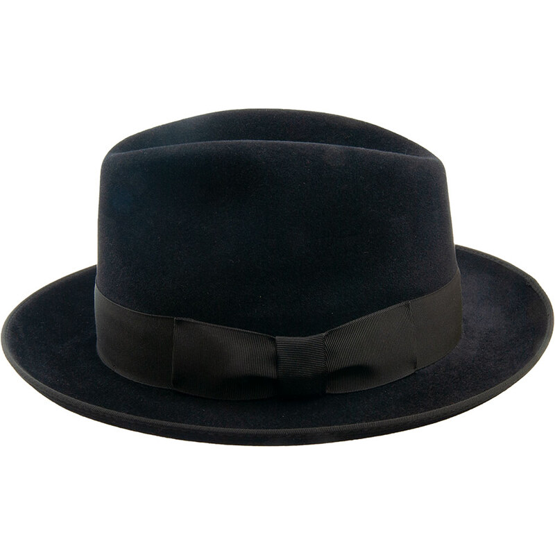 Tonak Luxusní plstěný klobouk černá (Q9030) 61 100048CI
