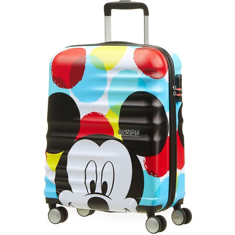 American Tourister Kabinový cestovní kufr Wavebreaker Disney Spinner 36 l šedá