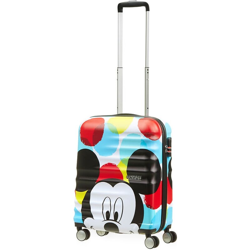 American Tourister Kabinový cestovní kufr Wavebreaker Disney Spinner 36 l šedá