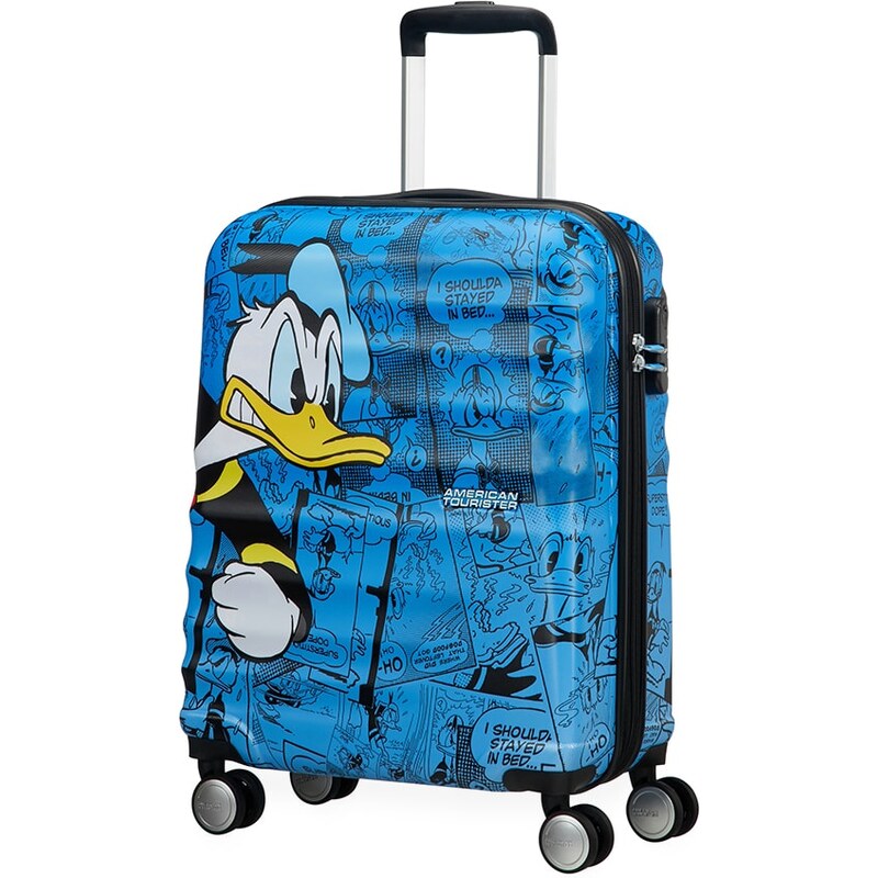 American Tourister Kabinový cestovní kufr Wavebreaker Disney Spinner 36 l šedá