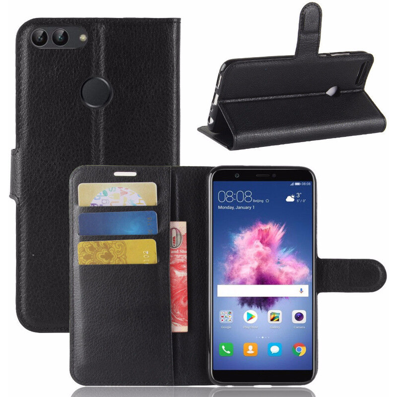 Flipové peněženkové pouzdro peněženka pro Huawei Nova 3i - černé - GLAMI.cz