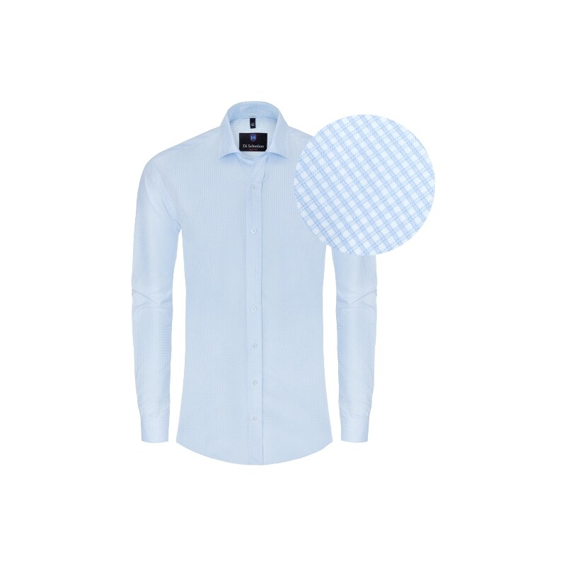 Pánská modrá košile Di Selentino Thomas - SLIM FIT