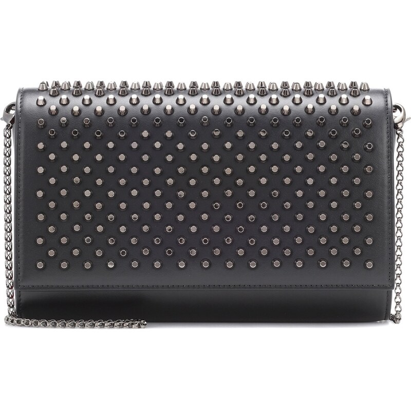 Christian Louboutin Paloma embellished leather clutch