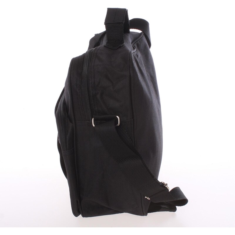 Pánská látková taška přes rameno černá - Sanchez Saturn černá