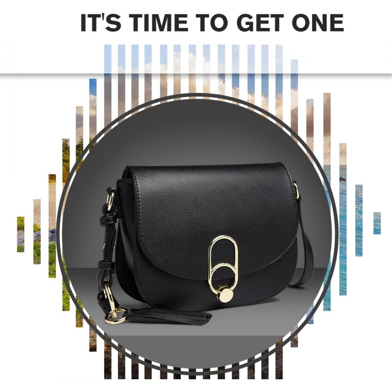 Miss Lulu Kabelka crossbody Tassel Black