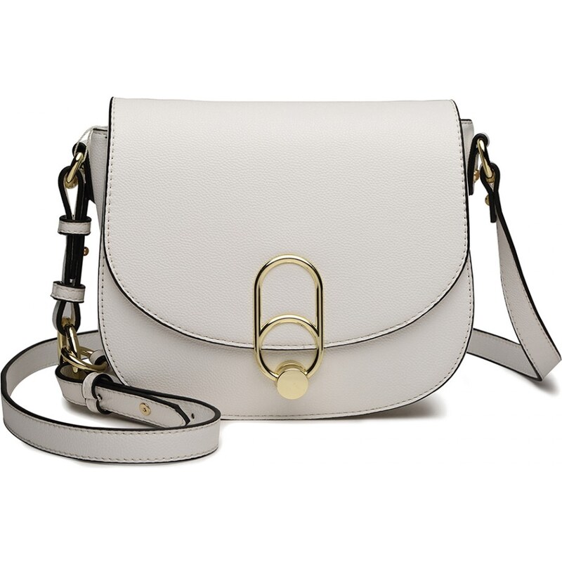Konofactory Bílá zdobená crossbody kabelka „Roxette“