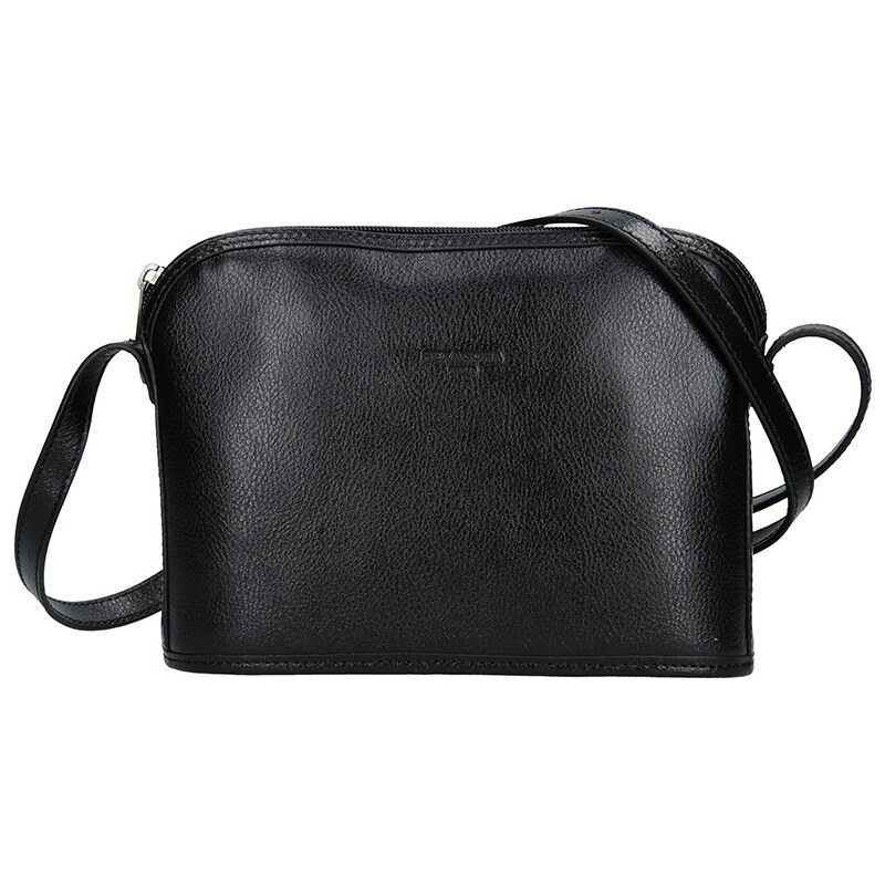 Kožená dámská crossbody kabelka Hexagona 111747 - černá 41560134