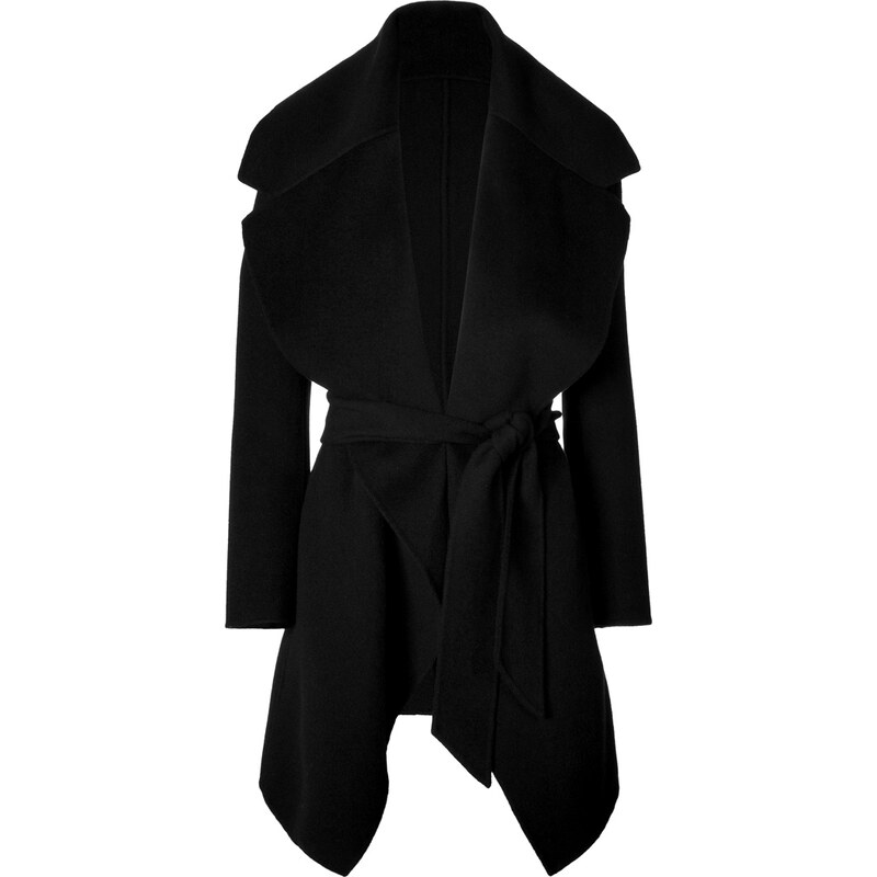 Donna Karan New York Cashmere Wrap Front Coat