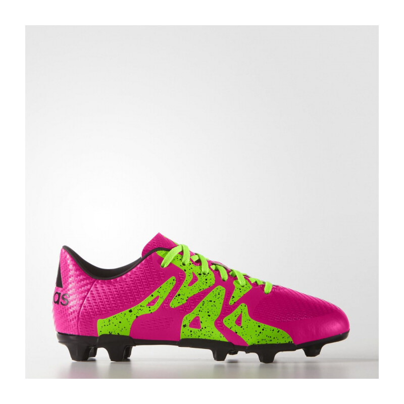 Chlapecké kopačky lisovky adidas Performance X 15.3 FG/AG J (Růžová / Limeta / Černá)