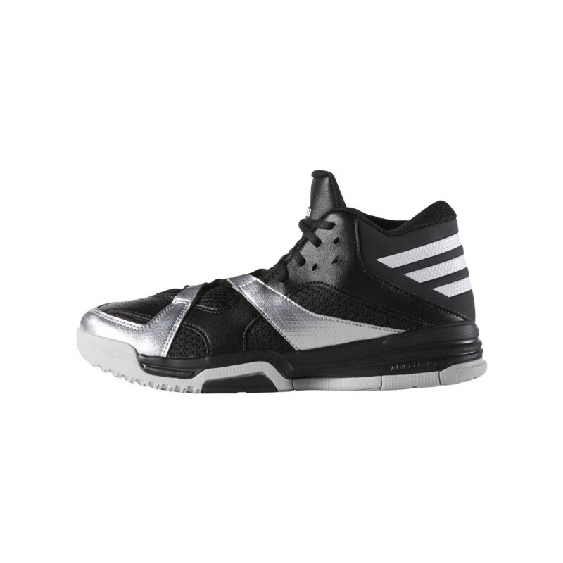 Pánské basketbalové boty adidas Performance First Step (Černá / Bílá / Stříbrná)