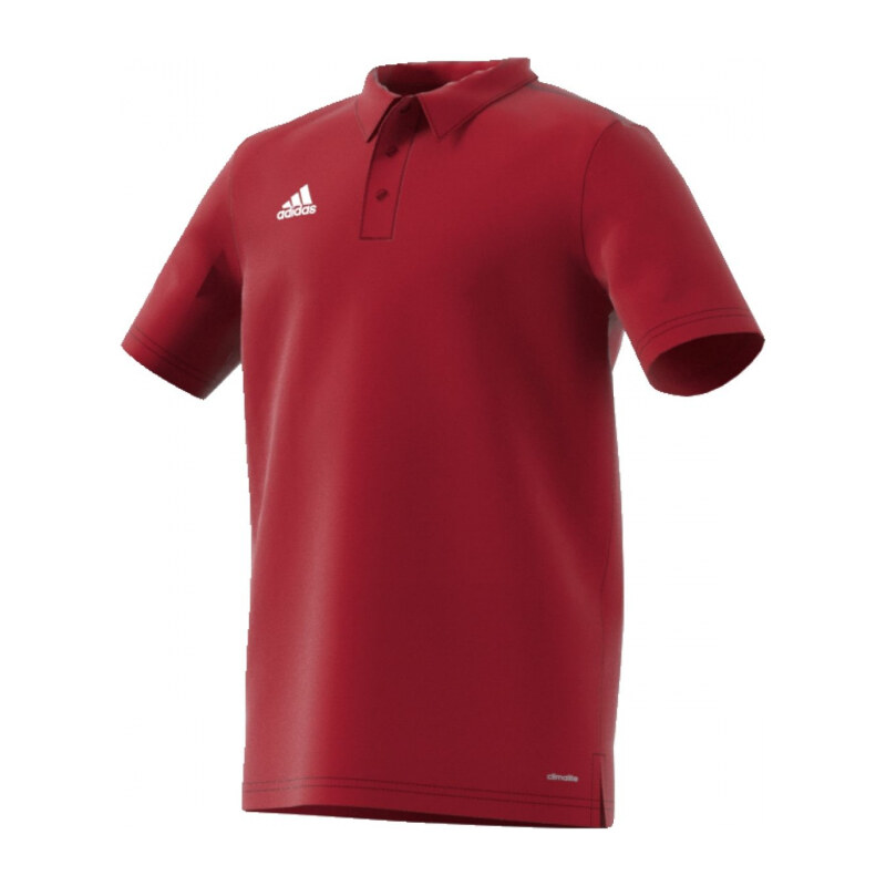 Chlapecké tričko adidas Performance COREF CL POL Y (Tmavě červená / Bílá)