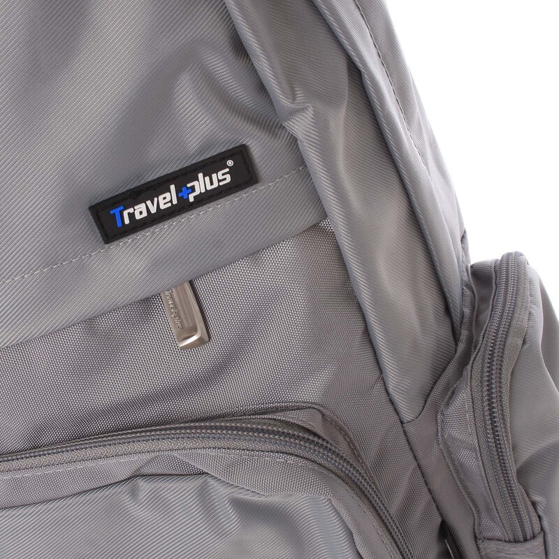 Školní a cestovní šedý batoh - Travel plus 0109 šedá
