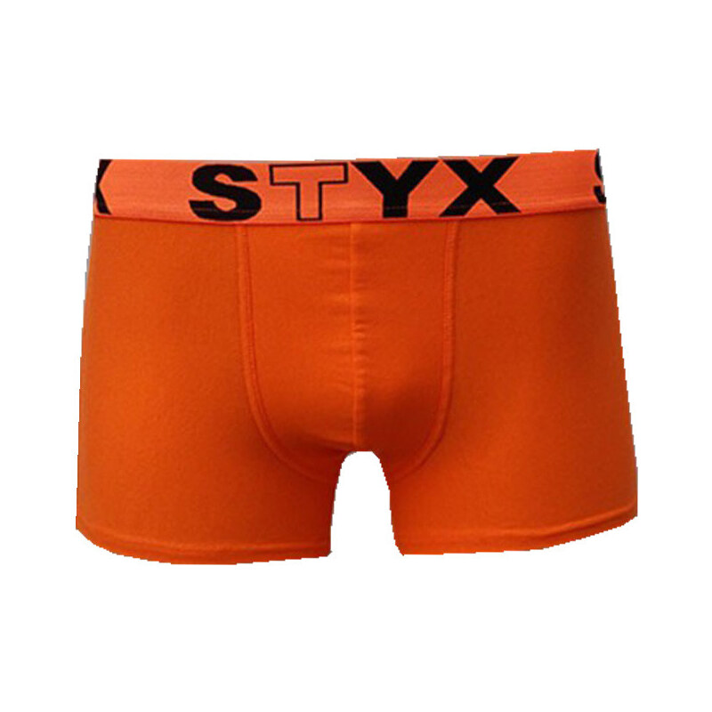 Pánské boxerky Styx sportovní guma oranžové (G661)