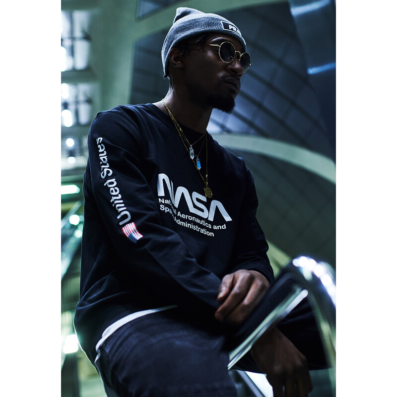 Mister Tee NASA US Crewneck černá