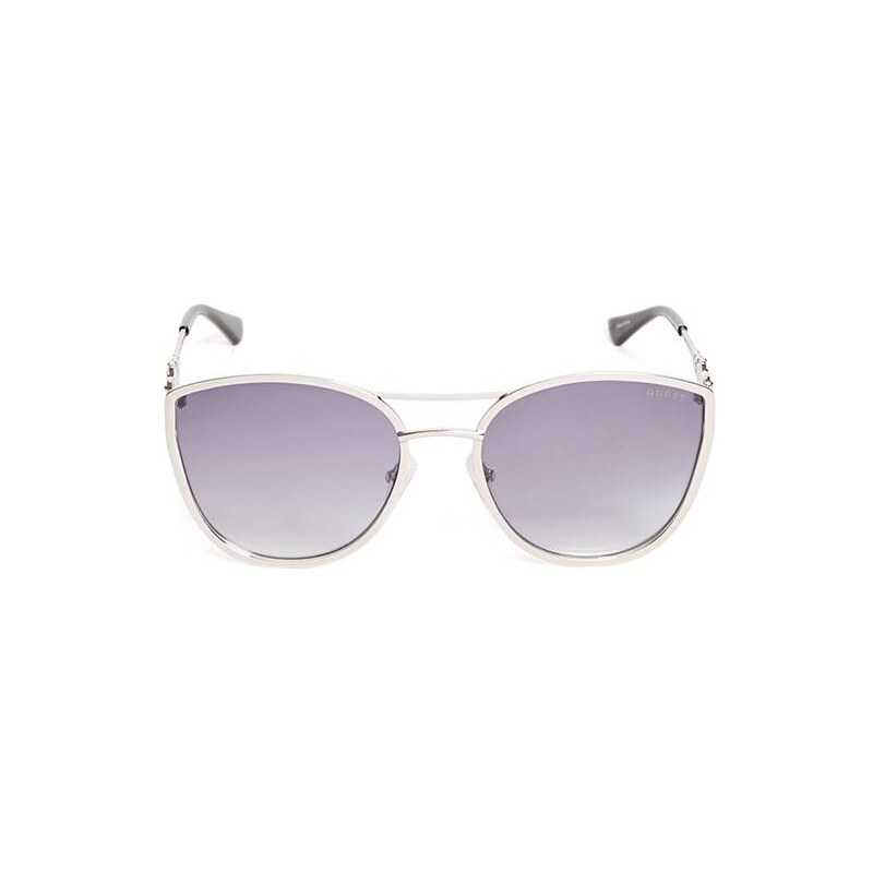 GUESS brýle Cat Eye Metal Sunglasses silver, 11002