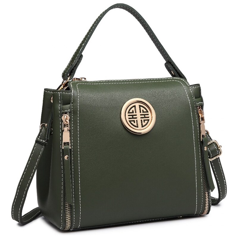 Miss Lulu Kabelka Double Zipped Green 27081547