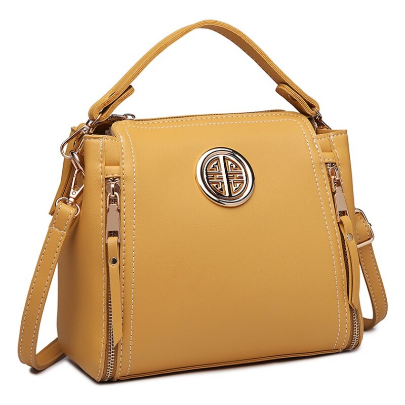 Miss Lulu Kabelka Double Zipped Yellow 27081544